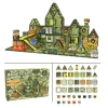 Children's educational color-printed brick pattern magnetic building blocks, color Windows, military magnetic sheets, early education assembly, boys' toys, cross-border Application Scenario